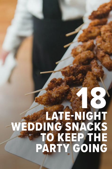 trendy late-night wedding food ideas After Wedding Snacks Late Nights, Wedding Evening Snack Ideas, After Wedding Food Late Nights, Late Night Wedding Food Ideas, Diy Late Night Snacks Wedding, October Wedding Food Ideas, Wedding After Party Food Ideas, Late Night Snacks Wedding Receptions, Wedding Late Night Food