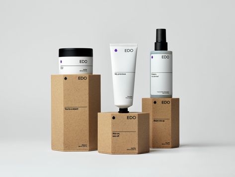 Custom-Made Cellulose Packaging For Men's Skincare Brand EDO | Dieline - Design, Branding & Packaging Inspiration Mens Skin Care Packaging, Mens Skincare Packaging, Creative Box Packaging, Packaging Creative, Packaging Design Trends, Skin Care Packaging, Skincare Packaging, Creative Box, Branding Design Packaging