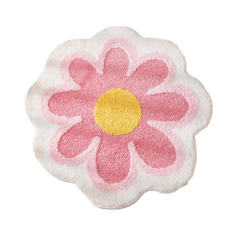 PRICES MAY VARY. 【Flower Rug】The cute bathroom rugs use double layer process to build a three-dimensional textured look. The flower bath rug adds funny decorations to your bathroom, shower room, and bathtub. The size of the bath mats for bathroom floor is 23.6*23.6 inches. 【Non-Slip Bath Mat】The backing of the anti-slip bath mat is made of durable TPR rubber material, which is greatly skid resistant. For safety, please keep the bottom of the bath mat dry and clean. Before using the soft bath rug Round Bathroom Rugs, White Bathroom Rug, Flower Bath Mat, Danish Pastel Aesthetic, Toilet Rug, Flower Rug, Danish Pastel, Tianjin, Soft Carpet