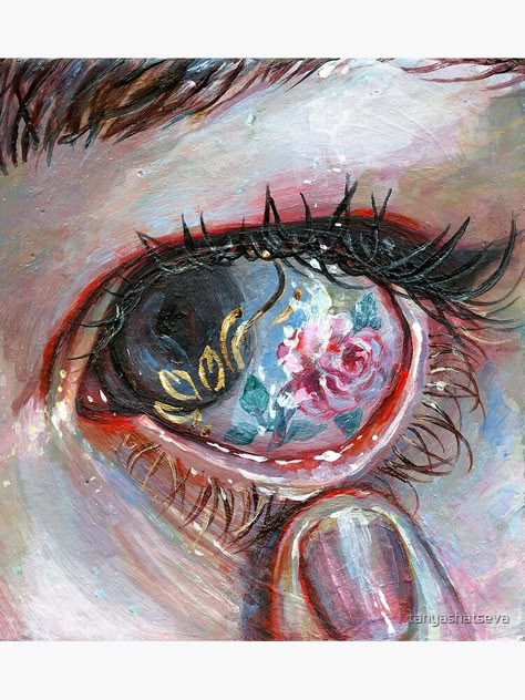 "Beauty in The Eye" Canvas Print by tanyashatseva | Redbubble Arte Peculiar, Eye Painting, Wow Art, Gcse Art, Aesthetic Painting, Ap Art, Ethereal Art, Eye Art, Art Drawings Sketches