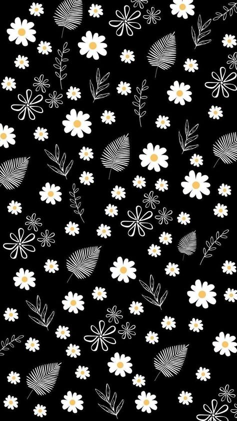 Cute Black Wallpaper, Black Wallpaper, Cute Black, Google Images, Image Search, Iphone, Flowers, Floral, Pattern