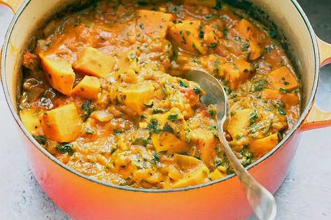 3. Sudanese Sweet Potato and Peanut Stew Sudanese Food, Veggie Stew, Peanut Stew, Girl Scout, Middle Eastern, Sweet Potato, Stew, Potato, Peanut