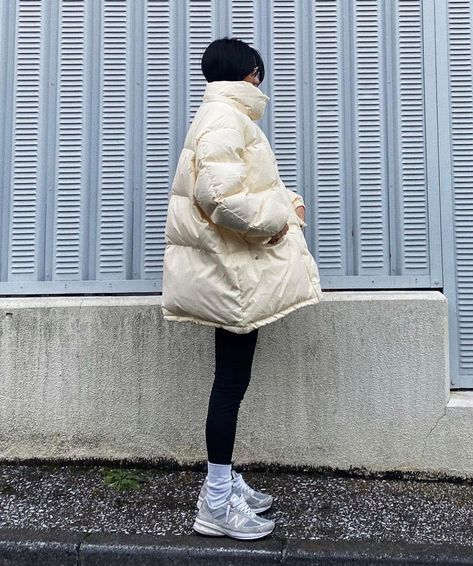 The Frankie Shop on Instagram: “Sidekick our Tignes ivory recycled #puffer @mayumi_101_ #frankieforgood #thefrankieshop” Down Jacket Outfit, The Frankie Shop, Frankie Shop, Jacket Outfit, Athleisure Fashion, Winter Looks, Puffer Coat, Jacket Outfits, Down Jacket