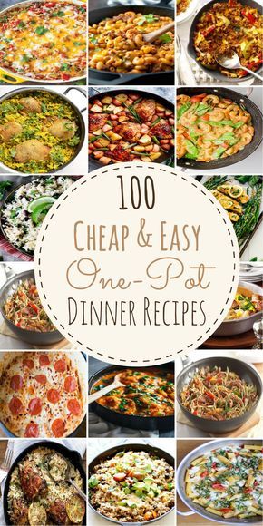 These cheap and easy one pot meals are perfect for busy families. With only one pot needed to make these delicious dinners, cooking and clean up will be a breeze! Easy One Pot Dinner Recipes, One Pot Dinner Recipes, Dinners Casseroles, One Pot Recipes, Cheap Easy Meals, One Pot Dinners, Easy One Pot Meals, Pot Dinners, One Pot Dinner