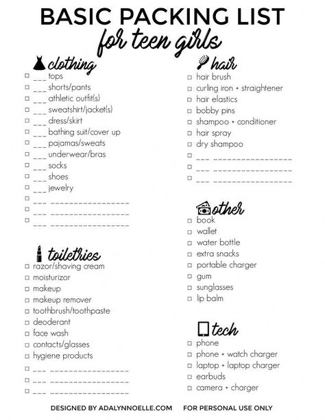 Pin on Campen und Wandern Teen Vacation, Summer Camp Packing, Japan Nature, Printable Packing List, Travel Packing Checklist, Camping Packing List, Road Trip Packing List, Road Trip Packing, Packing List For Vacation