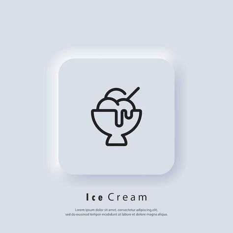 Sundae Vanilla, Ice Cream Icon, Chocolate Vector, Frozen Yogurt Ice Cream, Ice Logo, Ice Cream Cartoon, Coffee Shop Logo Design, Ice Cream Logo, Ice Cream Business