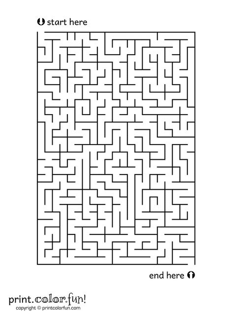 Medium-size maze coloring page - Print. Color. Fun! Diy Crafts Pencil Case, Mazes For Kids Printable, Free Halloween Printables, Haunted Maze, Spring Worksheet, Halloween Maze, Maze Worksheet, Printable Mazes, Mazes For Kids