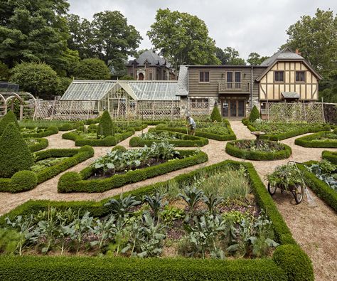 Mid Country French Farm — Charles Hilton Architects English Greenhouse, French Country Aesthetic, Cat Farm, Boxwood Garden, Beautiful Outdoor Living Spaces, Greenhouse Interiors, Old Cottage, Guest Cottage, Greenhouse Gardening