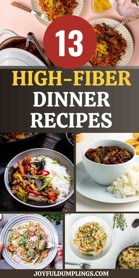 14 Easy High-Fiber Meals for Dinner Dinners High In Fiber, Vegetarian Fiber Meals, High Fiber Vegetable Recipes, High Fiber Recipes Dinner Healthy Meals, Healthy Dinner Recipes High Fiber, High Fiber Dinners Easy, High Fiber Dinner Ideas, Easy High Fiber Dinner Recipes, High Fiber Casserole Recipes