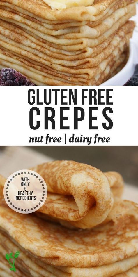 Glutenfri Baking, Gluten Free Crepes, Gf Breakfast, Cassava Flour, Gluten Free Sweets, Gluten Free Dairy Free Recipes, Gluten Free Eating, Gluten Free Treats, Gluten Free Recipes Easy