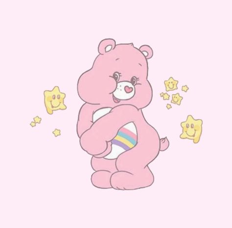 Care Bear Pink Teddy Bear, Pink Teddy, Bear Wallpaper, Care Bear, Care Bears, Wallpaper Aesthetic, Bears, Egg, Teddy Bear