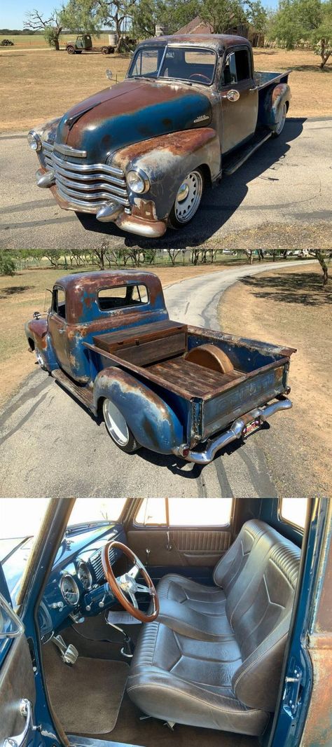 1947 Chevrolet 3100 2018 Miles Patina Pickup Truck 598 V8 3-Speed Automatic Patina Truck, Custom Trucks For Sale, Street Dreams, Rat Rod Truck, Chevrolet Ssr, Vintage Pickup, Chevy 3100, Chevrolet 3100, Vintage Pickup Trucks