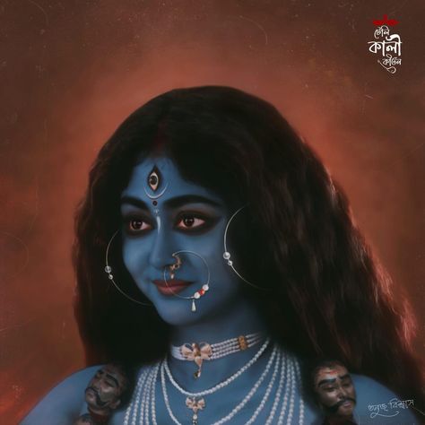 Kali Mata Paintings, Ma Kali Paintings, Indian Goddess Kali Art, Maa Kali Painting, Hinduism Aesthetic, Jai Maa Kali, Kali Picture, Maa Kali Images, Goddess Kali Images