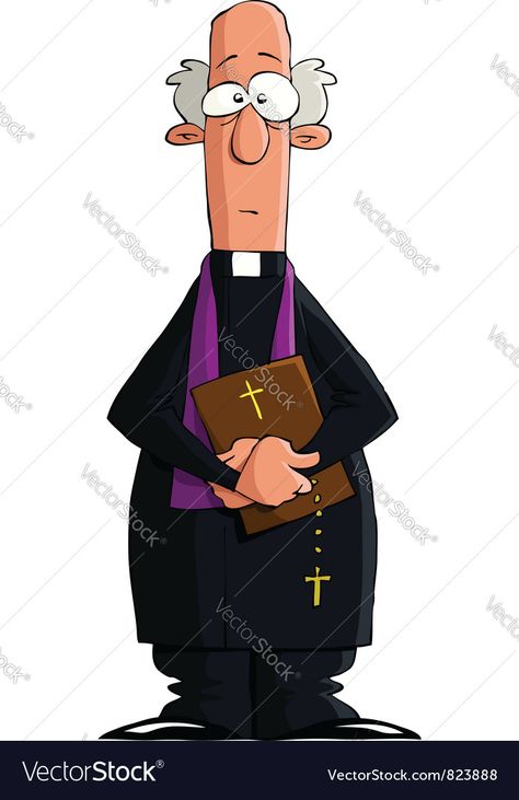 Priest Illustration, Priest Drawing, Character Practice, Bed Vector, Sheep Vector, Knots Guide, Coffee Cup Art, Catholic Priest, Cat Vector