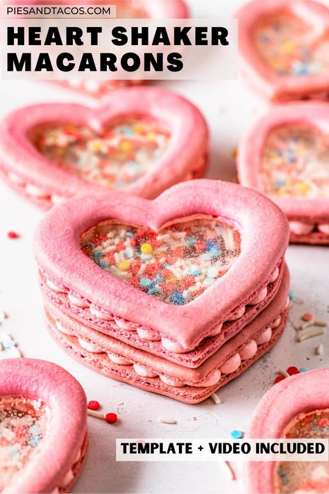 Window Cookies, Valentine Sugar Cookies, Valentines Baking, Pink Food Coloring, Macaroon Recipes, Valentines Day Desserts, Valentines Day Cookies, Valentine's Day Recipes, Pink Foods