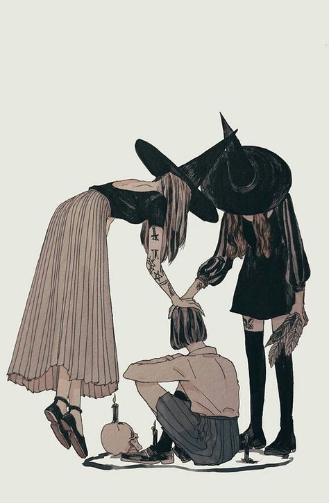 Art Noir, Modern Witch, Art Et Illustration, Witch Art, Witch Aesthetic, 귀여운 동물, Dark Art, Drake, Art Inspo