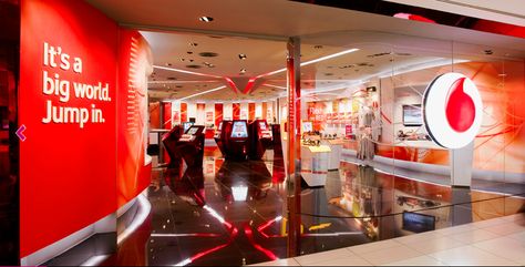 Vodafone store Vodafone Office, Vodafone Design, Vehicle Branding, Branding Brochure, Mobile Network, Business Reviews, Phone Shop, Retail Experience, Auckland New Zealand