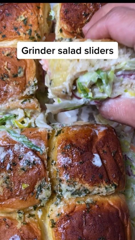 Grinder salad sandwich slider version!! Simple quick and easy dinner!! in 2022 | Health dinner recipes, Food videos cooking, Food dishes Grinder Salad Sandwich, Grinder Salad, Slider Sandwiches, Best Sandwich Recipes, Quick And Easy Dinner, Slider Recipes, Green Pepper, Salad Sandwich, Food Videos Cooking