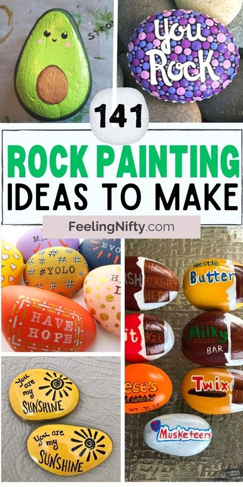 Looking for fun and creative rock painting ideas? Look no further! Our list of 141 designs has got you covered. From inspirational quotes to cute animals, these ideas are perfect for any skill level. Get started and make your rocks stand out! #RockPaintingIdeas #DIY #PaintedRocks Rock Painting Beginners, Painted Rocks Tutorial, Ideas For Rock Painting, Beginner Rock Painting Ideas, Easy Rock Art Ideas, Rock Painting Ideas Easy Step By Step, How To Paint Rocks Step By Step, Inspirational Rock Painting Ideas, Cool Rock Painting Ideas Easy