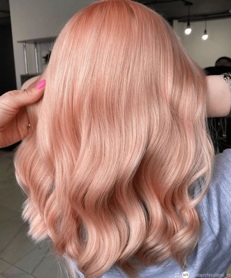 The Best 7+ Must Have Beautiful Fall Blonde Hair Colors - Peach Toner For Blonde Hair, Strawberry Blonde Hair Pink Undertone, Cool Tone Strawberry Blonde Hair, Strawberry Blonde Pink Hair, Light Rose Gold Hair Blonde, Peach Blonde Hair Color, Light Peach Hair, Apricot Blonde Hair, Apricot Hair Color