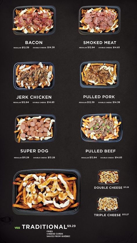 Nom Nom Nom Poutine | Poutine Toronto | Best Poutine Toronto Chicken Poutine Recipe, French Street Food, Chicken Poutine, Poutine Recipe, Fried Brussel Sprouts, Nom Nom Nom, French Street, Cheese Curds, Crispy Onions