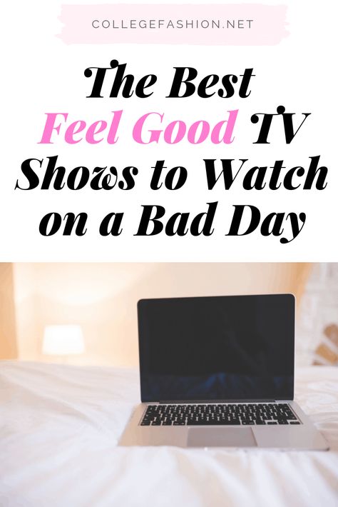 Feel good TV shows - the best uplifting shows and happy tv shows to watch on a bad day #happy #happiness #badmood #tv #netflix Feel Good Tv Series, Comfort Tv Shows, Good Tv Shows To Watch, Feel Good Series, Feel Good Show, Good Tv Shows, Movies Ideas, Tv Shows To Watch, British Sitcoms