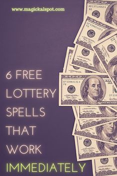 Money Spells Magic, Financial Prayers, Lottery Strategy, Powerful Money Spells, Real Spells, Winning Lottery Ticket, Spells And Rituals, Money Prayer, Winning Lottery Numbers