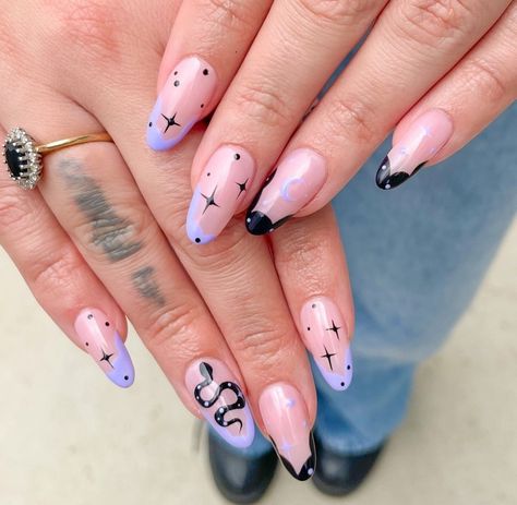 Lilac And Black Nails, Thank You For Volunteering, Nail Designs Purple, College Nails, Thank You Volunteers, Volunteer As Tribute, Lilac And Black, Madam Glam, Purple Nail Designs