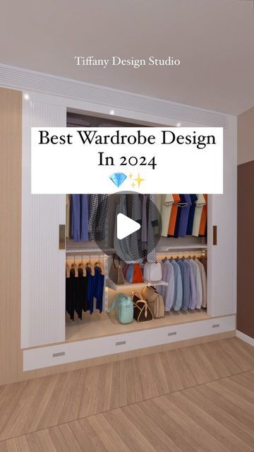 Best Dressing Table Design, Small Bedroom Closet Ideas Layout, Studio Apartment Wardrobe, Smart Wardrobe Design, Tiffany Design Studio, Smart Closet Ideas, Closet With Dressing Table, Wardrobe Mica Design Modern, Best Wardrobe Design Bedrooms