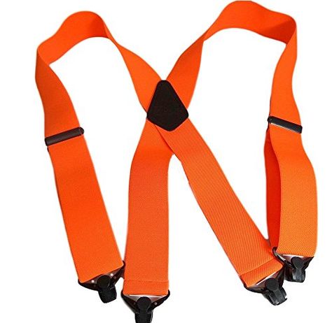 HoldUps Hunter Orange 2 Wide Work Suspenders with Composite Plastic Gripper Clasp ** Want additional info? Click on the image. Suspenders For Men, Needlepoint Belt, Suspenders Men, Hold Ups, Navy Gold, White Dogs, Men's Accessories, Suspenders, Needlepoint