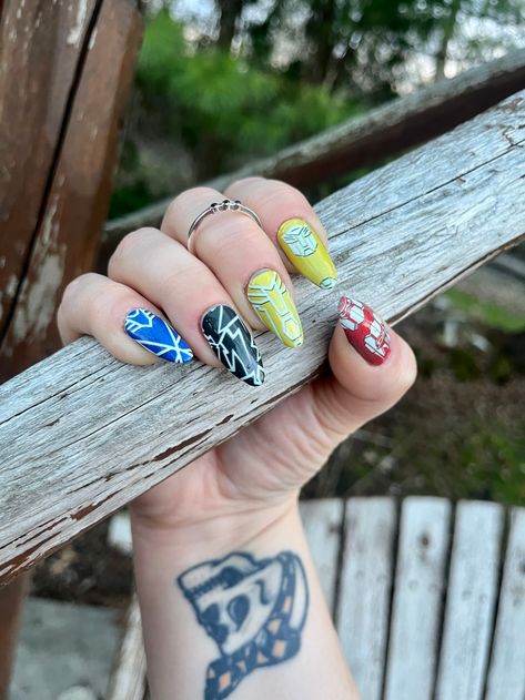 Transformers Nail Art, Transformers Nails, Nail Wraps, Transformers, Nail Inspo, Nail Designs, Nail Art, Nails, Makeup