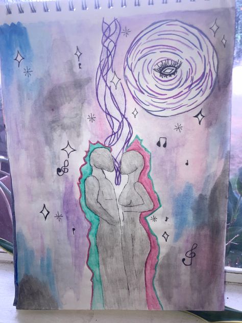 Twin flames Mirroring souls My muse Soulmates Soul Tie Drawing Sketch, Soul Drawing, Soul Tie, Tie Drawing, Soul Ties, My Muse, Twin Flames, Cool Art Drawings, Twin Flame