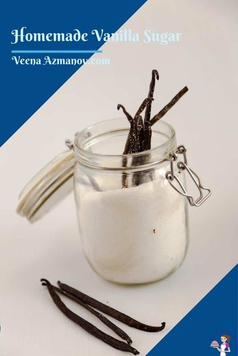 Vanilla sugar can enhance the flavor of vanilla in baked goods, but it can be expensive. Making homemade sugar is a simple, easy, and effortless process that takes five minutes but will save you lots of money. It uses only two ingredients and can be used in sweet and savory dishes as well as drinks and sprinkles to enhance its flavor. #vanillasugar #homemadevanilla #sugar #vanilla #diysugar #diyvanilla #homemadevanillasugar Vanilla Bean Recipes, Homemade Butterscotch, Vanilla Extract Recipe, Butterscotch Sauce, Homemade Vanilla Extract, Homemade Pantry, Healthy Recipes Easy Snacks, Flavored Sugar, Pumpkin Spice Cupcakes