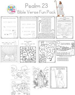 Psalm 23 Bible Verse Fun Pack 23rd Psalm Crafts For Kids, Psalm 23 Sunday School Lesson For Kids, The Lord Is My Shepherd Coloring Page, Psalm 23 Coloring Page, Psalm 23 Games For Kids, 23rd Psalm Printable, Psalm 23 Coloring Page Free Printable, Psalm 23 Activities For Kids, Psalm 23 Craft For Kids