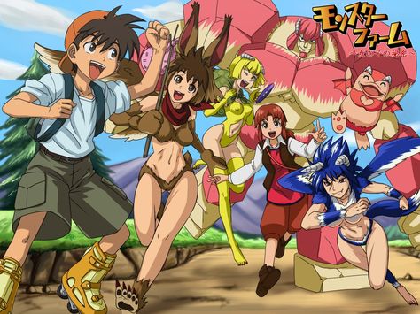 Monster Rancher- Genki with an all-girl monster team Monster Rancher Pixie, Monster Rancher, Kingdom Hearts Anime, Old Cartoon Shows, Pokemon Ash And Serena, Fun Facts About Animals, Rwby Anime, Anime Monsters, Pop Culture Art