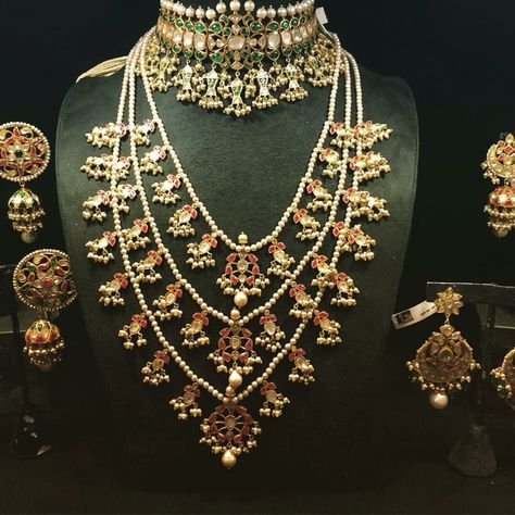 Maharani haar Hyderabadi Jewelry, Nice Flower, Firmer Skin, Asian Jewelry, Jewellery Indian, Wedding Jewellery Collection, Beaded Jewels, Bridal Fashion Jewelry, Pakistani Jewelry