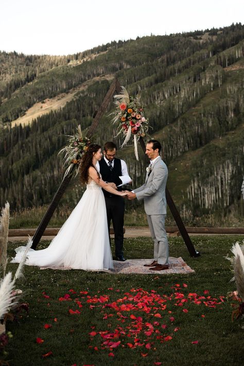 Steamboat Wedding, Colorado Summer Wedding, Steamboat Colorado, Wedding In The Mountains, Steamboat Springs Colorado, Mountain Backdrop, Colorado Summer, Mountain Weddings, Mountain Wedding Colorado