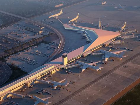 O'hare International Airport, Chicago Airport, Small Airplanes, Art Plan, Airport Terminal, Airport Design, Sustainable Technology, Airports Terminal, O Hare