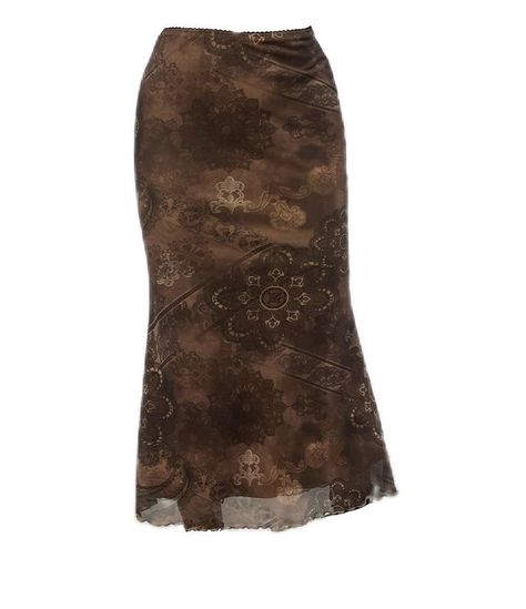 Brown Long Skirt, Y2k Long Skirt, Skirt Png, Long Brown Skirt, Brown Maxi Skirts, Earthy Outfits, Brown Skirt, Future Style, Brown Skirts