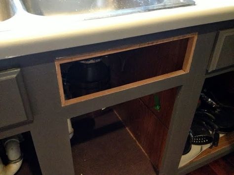 Sneaky Sink Storage (False Drawer Fronts) - The Ugly Duckling House Under Sink Drawers Bathroom, Under Bathroom Sink, Under Kitchen Sink, Kitchen Sink Cabinet, The Ugly Duckling, Faux Panels, Vanity Drawers, Diy Drawers, Woodworking Inspiration