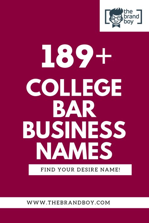 Bar Names Catchy, Bar Names Ideas, Bar Names, College Marketing, Festival Names, Bar Business, Business Name Ideas, Next Brand, Catchy Names