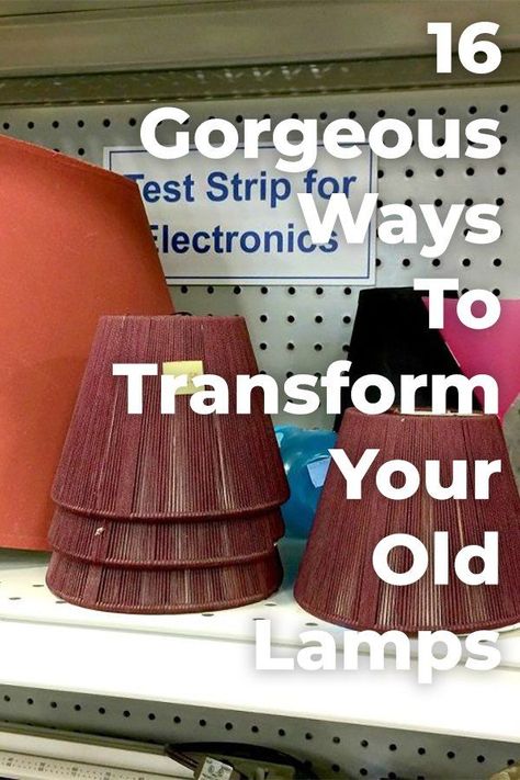 Light up your home with a pretty lamp inspired by these ideas! Repurpose Lamps Base Ideas, Diy Lamp Shade Makeover, Cheap Diy Headboard, Pretty Lamp, Frugal Decor, Upcycled Lighting, Diy Locker, Lamp Inspired, Outdoor Space Ideas