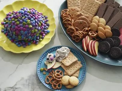 Candy Cheese Ball Recipe | Katie Lee Biegel | Food Network Candy Cheese Ball, Basic Vanilla Cake Recipe, Dessert Cheese Ball, Breakfast Fried Rice, Katie Lee Biegel, Vanilla Frosting Recipes, The Kitchen Food Network, Deviled Eggs Recipe Classic, Geoffrey Zakarian