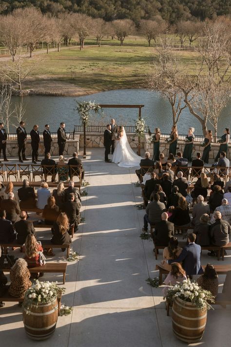 See Sendera Springs, a beautiful Hill Country wedding venue. Find prices, detailed info, and photos for Texas wedding reception locations. Hill Country Wedding Venues, Texas Hill Country Wedding, Hill Country Wedding, Wedding Reception Locations, Ceremony Seating, Wedding Venues Texas, Affordable Wedding Venues, Lake Landscape, Texas Hill Country