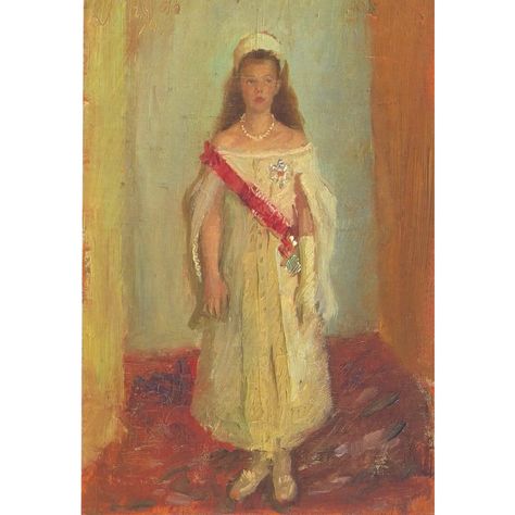 Grand Duchess Olga Alexandrovna Olga Alexandrovna, Olga Romanov, Maria Feodorovna, Grand Duchess Olga, House Of Romanov, Romanov Dynasty, Wedding Painting, Tsar Nicholas, Romanov Family