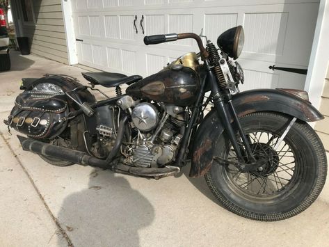 Old Harley Davidson, Bobber Harley, Hog Heaven, Vintage Harley Davidson Motorcycles, Harley Davidson Knucklehead, Motorcycle Vintage, Harley Davidson Model, Classic Harley Davidson, Bobber Bikes