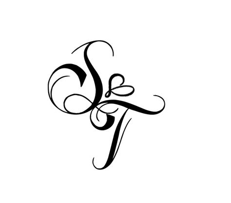 Mine and Tim's initials with a heart Tattoo that I designed. T And S Tattoo, Sj Tattoo Ideas, S Tattoo Letter Initial With Heart, Heart Beat Tattoo With Initials, S J Tattoo, S Tattoo Letter Initial, S Tattoo Design, Initials Logo Letters, Tattoo Design For Hand