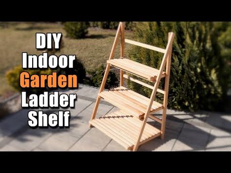 Foldable Shelves Diy, Diy Shelf Ladder, Collapsable Shelf Display Shelves, Folding Ladder Shelf Diy, Diy Folding Display Stand Craft Fairs, Craft Booth Backdrop, Candle Shelf Display, Farms Market, Diy Ladder Shelf