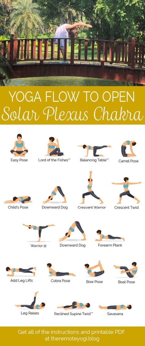 Looking to increase your confidence and feel good about who you are? This yoga sequence will light up your solar plexus chakra and give you a boost! #confidenceyoga #solarplexuschakra #intuition #yogapdf Solar Plexus Chakra Healing, Manipura Chakra, Chakra Heilung, Yoga Kundalini, Frosé, Beginner Yoga, Digestive Issues, Yoga Iyengar, Yoga Posen