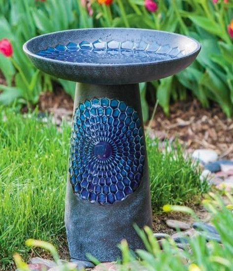 Unique Birdhouses | Wild Bird Feeders | Unusual Bird Baths | Yard Art Bird Bath Bowl Replacement, Ceramic Birdbath, Unique Bird Baths, Ceramic Bird Bath, Bird Bath Bowl, Unique Bird Houses, Wild Bird Feeders, Bird Baths, Diy Artwork